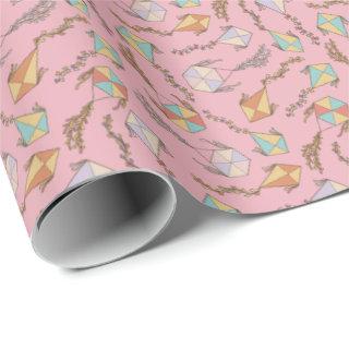 Kite Icons Pattern Pink