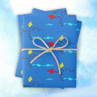 Kites in Sky Drawing Kids Birthday  Sheets