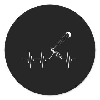 Kitesurfer Hebeat Kiteboard Kite Surfing Kiteboard Classic Round Sticker