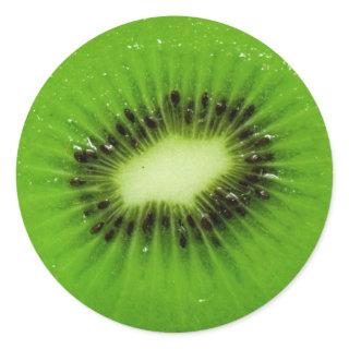 Kiwi Fruit Fresh Slice Classic Round Sticker