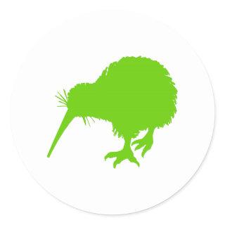 Kiwi Green Bird Classic Round Sticker