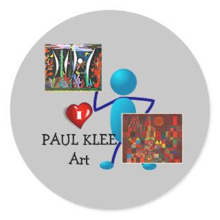 Klee - Paul Klee Art Classic Round Sticker