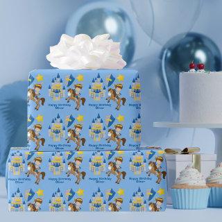 Knight in Shining Armor Custom Blue Boys Birthday