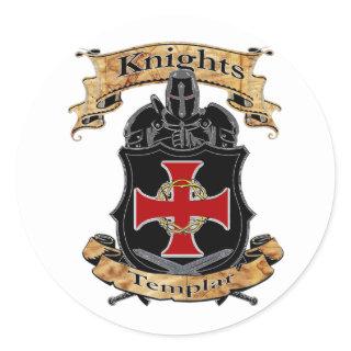 Knights Templar Classic Round Sticker