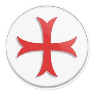 Knight's Templar Cross Symbol Classic Round Sticker