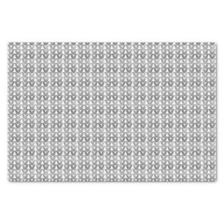 Knit Stitch Yarn Texture Crafts Faux Silver Foil Tissue Paper