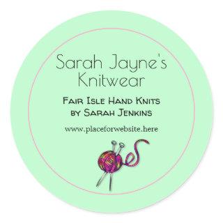 Knitting Business Thank You Customer Tags