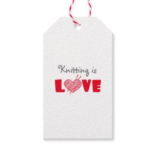 Knitting is Love Gift Tags
