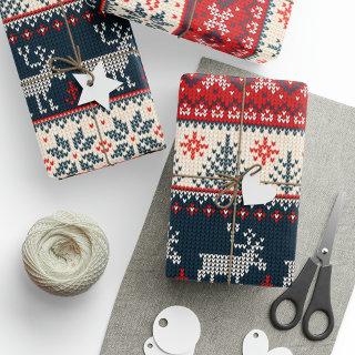 Knitting Pattern Christmas Reindeer Nordic