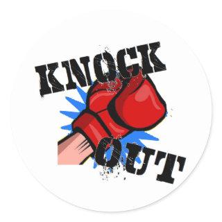 Knock Out Classic Round Sticker