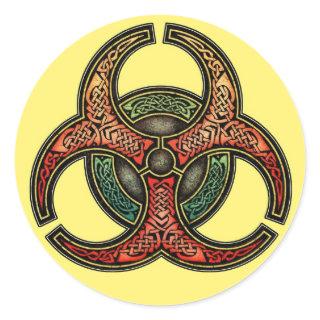 Knotwork Biohazard Stickers