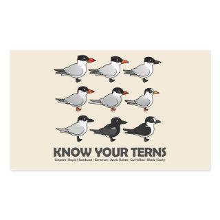 Know Your Terns Rectangular Sticker