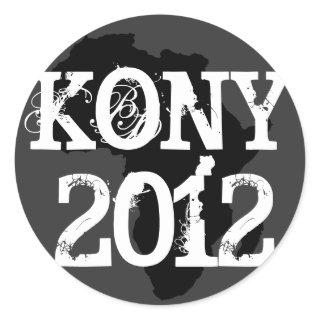 Kony 2012 classic round sticker