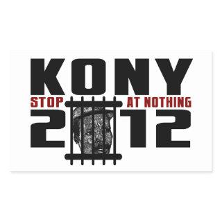Kony 2012 - Stop at Nothing Rectangular Sticker