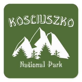 Kosciuszko National Park Square Sticker