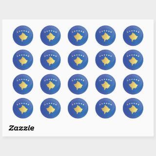 Kosovo  Round Icon Flag  Classic Round Sticker