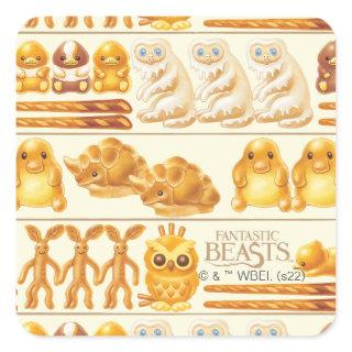 Kowalski Bakery Rows of Treats Pattern Square Sticker