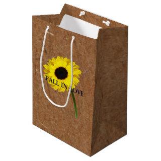 Kraft Autumn Bride Sunflower Party Gift Bag