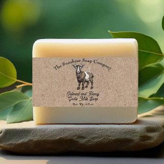 Kraft paper style Goat's Milk Soap Belly Band Invitation