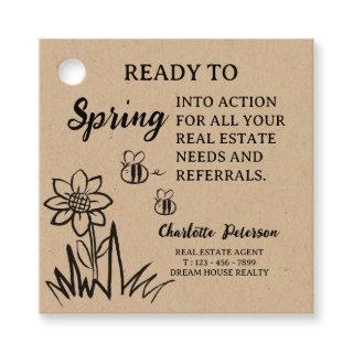 Kraft Spring Real Estate Pop By Gift Tags