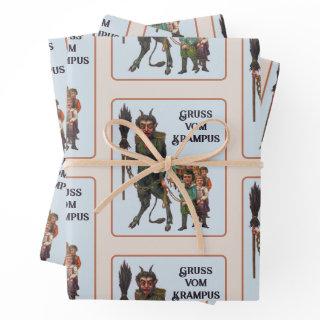 Krampus  Flat Sheet Set of 3