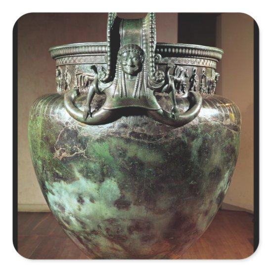Krater, from the Tomb of a Princess of Vix Square Sticker