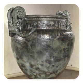 Krater, from the Tomb of a Princess of Vix Square Sticker