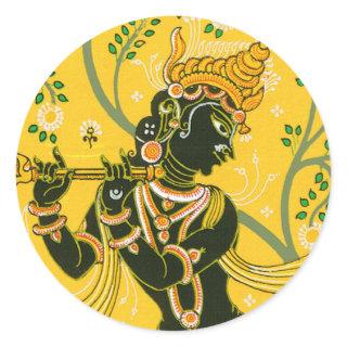 Krishna Classic Round Sticker