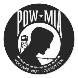 KRW POW-MIA You Are Not Forgotten Classic Round Sticker