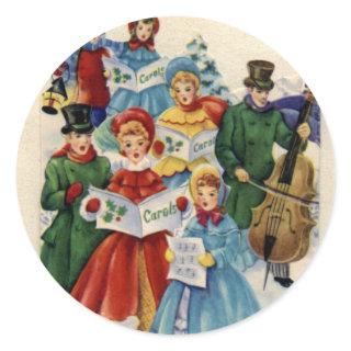 KRW Vintage Carolers Holiday Stickers