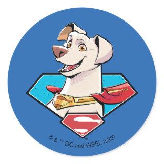 Krypto S-Shield Graphic Classic Round Sticker