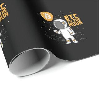 Kryptowährung Bitcoin Astronaut BTC to The Moon