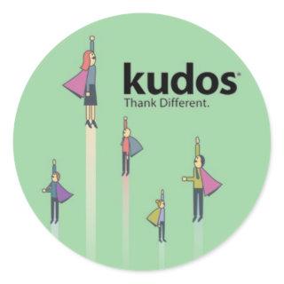 Kudos® Superhero Classic Round Sticker