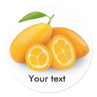 Kumquats Classic Round Sticker