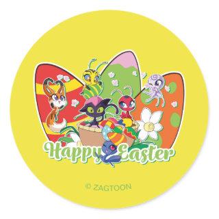 Kwamis Happy Easter Classic Round Sticker