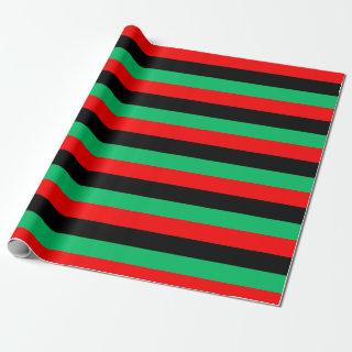 Kwanzaa Red Black Green Stripes
