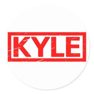 Kyle Stamp Classic Round Sticker