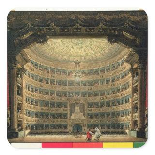 La Scala, Milan, during a performance Square Sticker