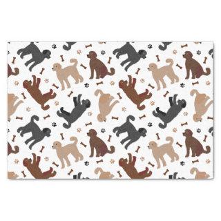 Labradoodle Bones and Paws Tissue Paper