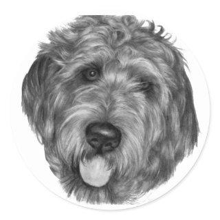 Labradoodle Classic Round Sticker