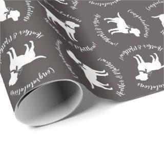 Labrador Dog Baby Shower Lab Grey Gender Neutral