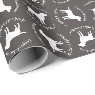 Labrador Dog Baby Shower Lab Grey Gender Neutral