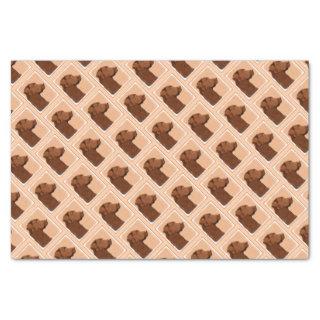 Labrador Retriever (Chocolate) Painting - Dog Art Tissue Paper