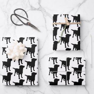 Labrador Retrievers Black Dog Pattern  Sheets
