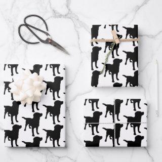 Labrador Retrievers Black Dog Pattern  Sheets