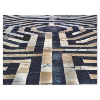 labyrinth floor tissue paper