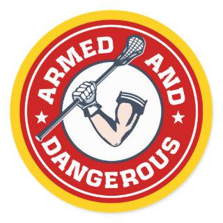 Lacrosse Armed and Dangerous Sticker