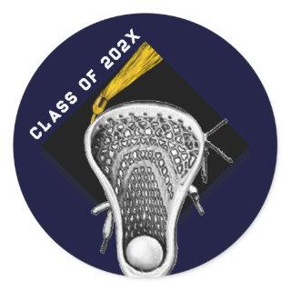 Lacrosse Seniors Classic Round Sticker