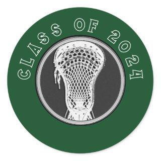 Lacrosse Seniors Classic Round Sticker