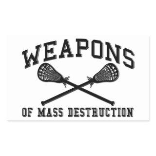 Lacrosse Weapons of Mass Destruction Stickers